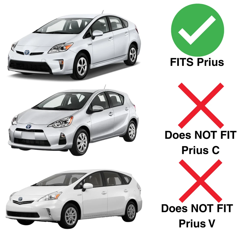 Fits 2010-2015 Toyota Prius 4 Door Hatchback Driver Left Rear Door Window Glass — 第 2/4 张图片