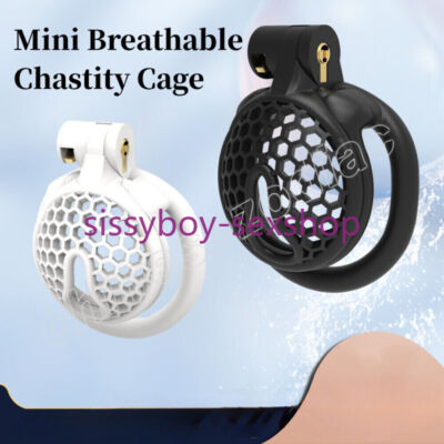 Classics Male Mini Chastity Cage Multi Hole Breathable CB Chastity Lock Device