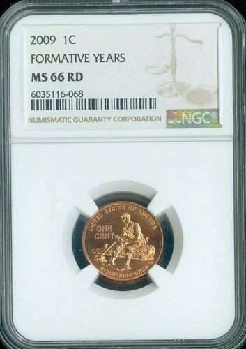 2009 Lincoln Cent Formative Years NGC MS66 RED Quality