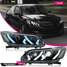 Led Projector Headlights For Honda Accord 2013-2015 Head Lamps Animation Pair Led Projector Headlights For Honda Accord 2013-2015 Head Lamps Animation Pair