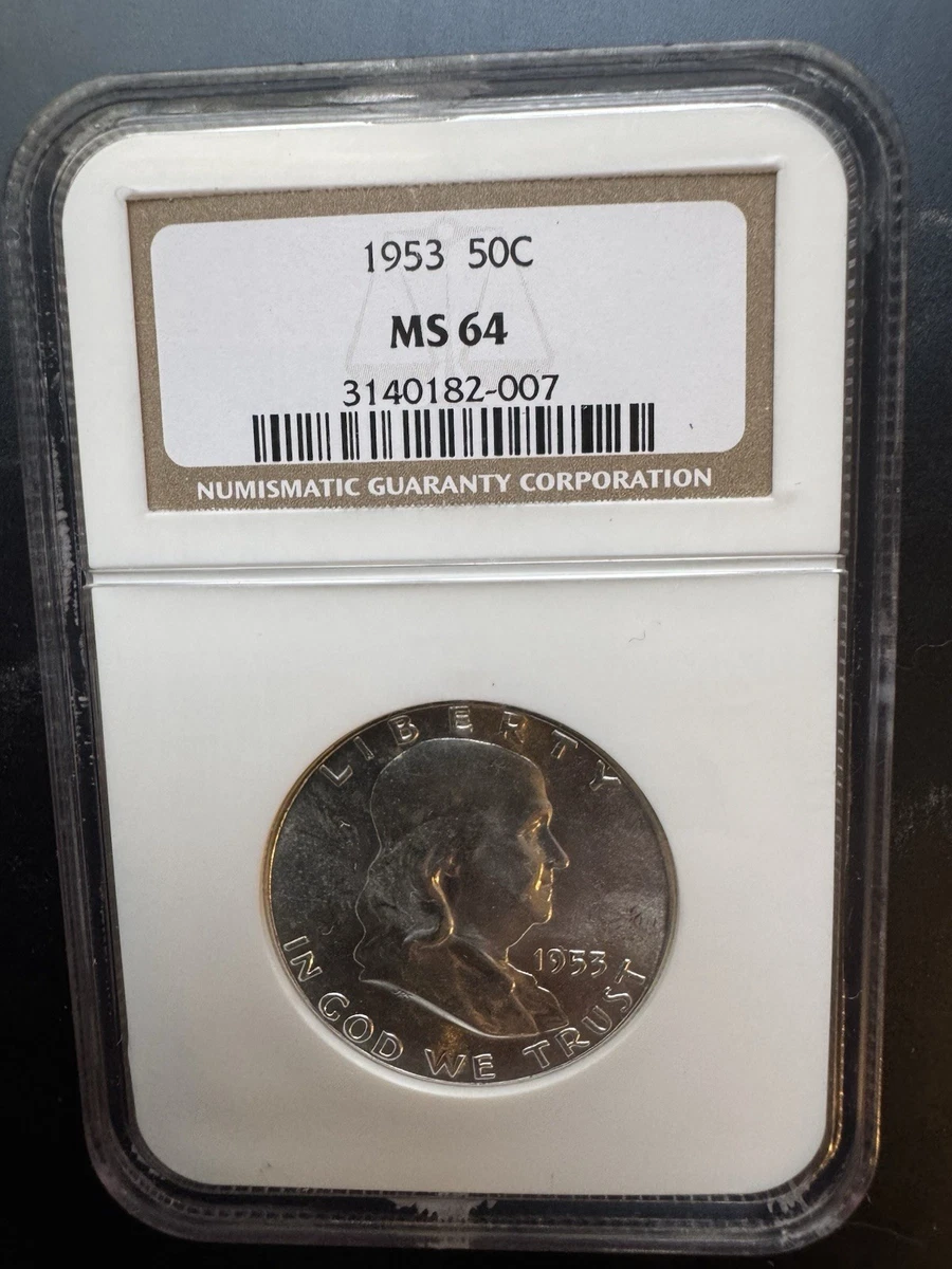 1953 Grade MS 64 Franklin Half Dollars (1948-1963) for sale | eBay
