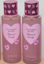 2x New Victoria's Secret Hearts & Candy Fragrance Body Mist Lotion Lot