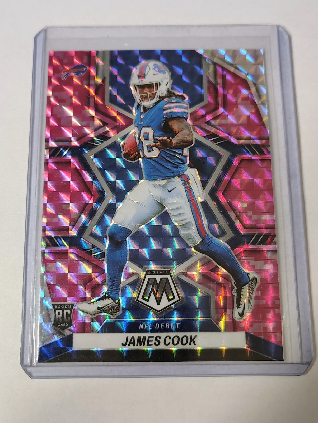 2022 Mosaic James Cook RC Camo Pink Rookie NFL Debut #285 Bills
