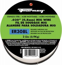 MIG Welding Wire, Stainless Steel, .030 In. x 2 Pound - 42298