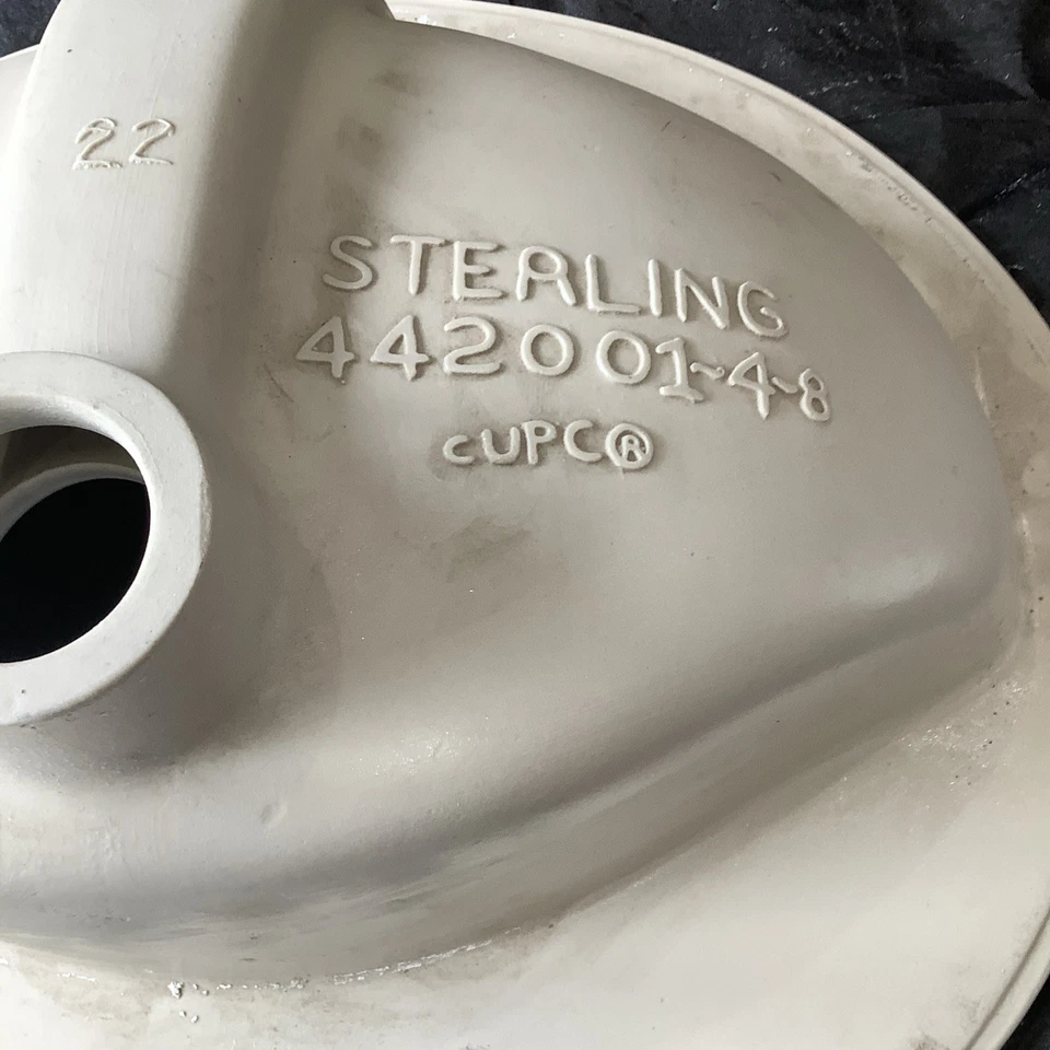 Овальная раковина для туалета STERLING белая 442001-4-8 RM7 - Изображение 3 из 4