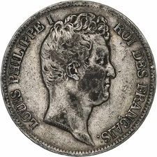 [#1213117] France, 5 Francs, Louis-Philippe, 1831, Perpignan, Silver, VF