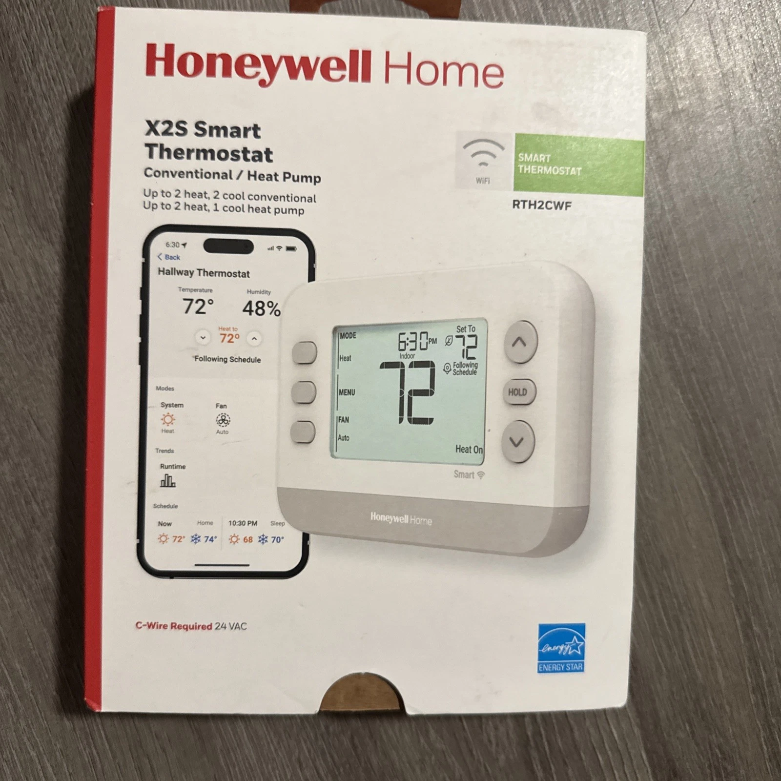 New Honeywell Home X2S Smart Thermostat (Open Box).