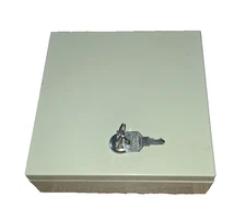 NEW MMF Industries Slender Metal Cash Lock Box With Keys Secured or Portable