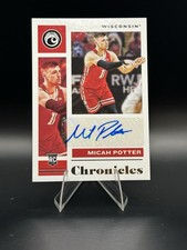 2021 Panini Chronicles Draft Picks Rookie Signature Micah Potter #CR-MPO