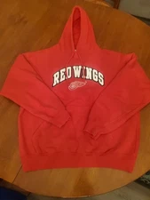 Sports Attack Nhl Detroit Redwings Pullover Hoodie Size Medium