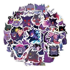 Gengar Stickers 50 Pack Pokemon Waterproof - US Seller