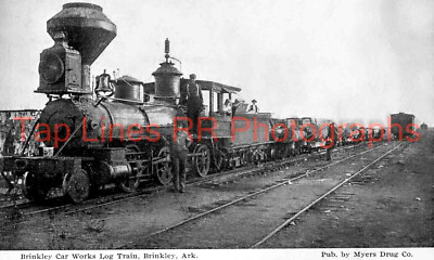 Brinkley Car Works Log Train Brinkley Ark New 5x8 Photo