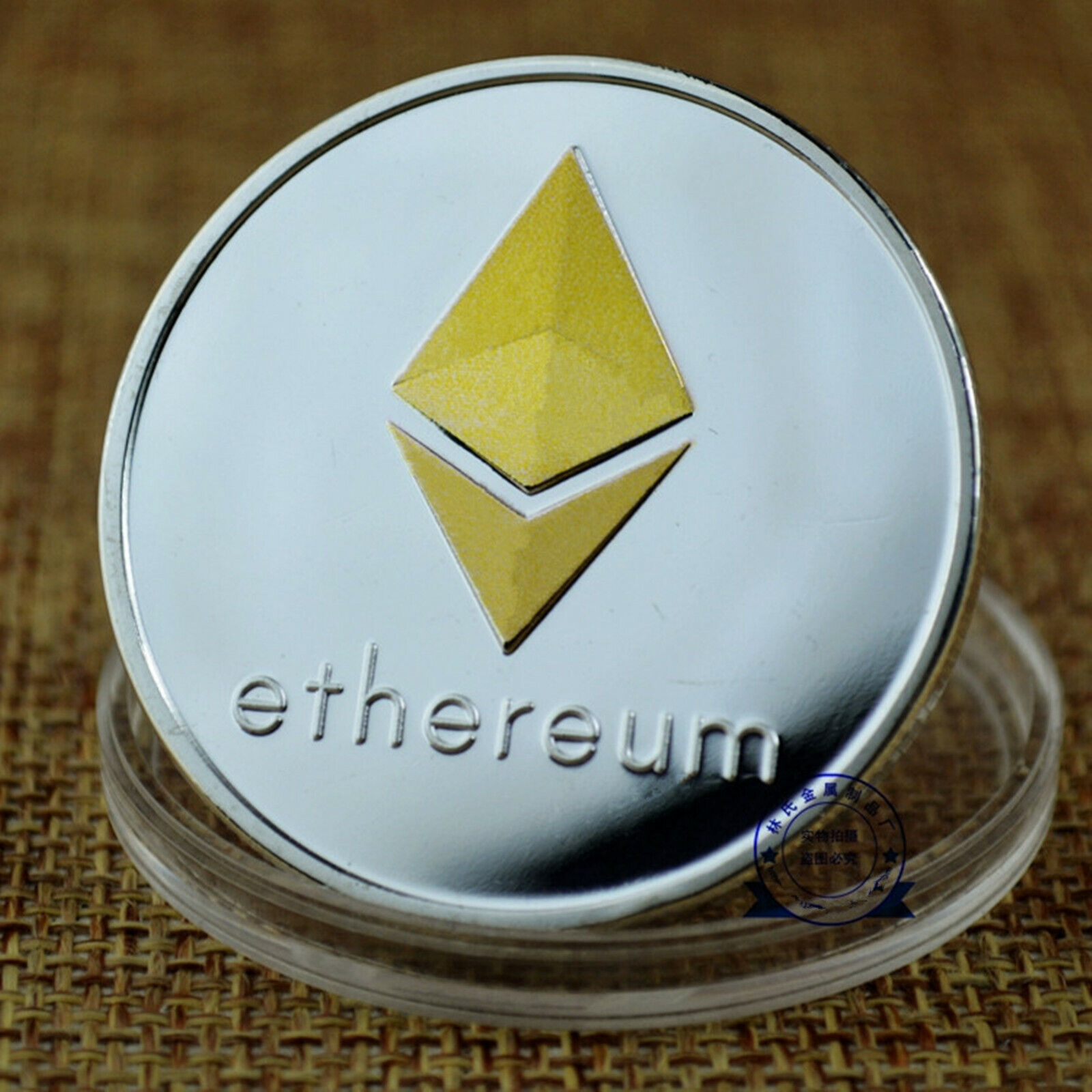 Ethereum Crypto Currency Coin 1oz Silver BLEMISH Finish ...