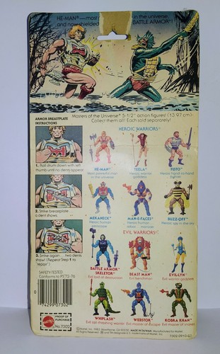 Battle Armor He-man SEALED NEW ORIGINAL Vintage Masters of the Universe Motu - Imagen 11 de 11