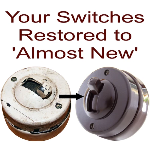 Vintage Bakelite Light Switch Repair and Restoration Service Exceptional Value