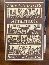 POOR RICHARD'S ALMANACK by Benjamin Franklin Peter Pauper Press hardcover
