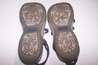 Skechers Womens Reggae Slim Strappy Memory Foam Denim Blue Sandal Size 9M
