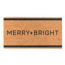 Large Doormat Merry and Bright Printed Indoor Entrance Doormats - Pack of 2