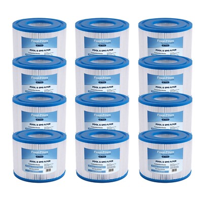 12 X Spa Hot Tub Filter Cartridge Compatible For Lay-Z-Spa Intex Type VI Bestway