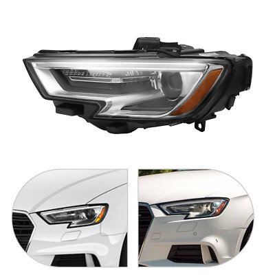 HID Driver Side For Audi A3 Headlight Front LH Left Headlamp Assembly 2017-2020