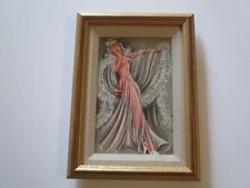 RUTH BELLITTO  PAINTING AMERICAN MID CENTURY PINUP GIRL PRETTY WOMAN MODEL 1950