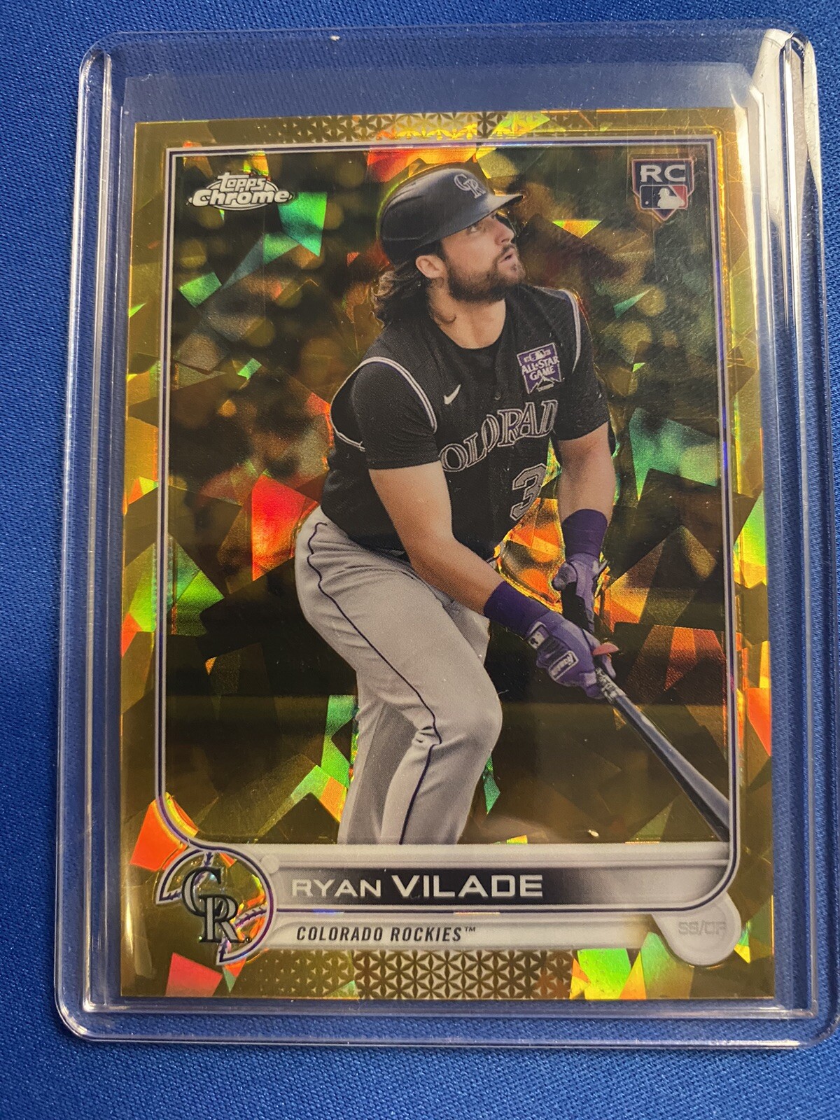 2022 Topps Chrome Sapphire Edition Gold /50 Ryan Vilade #586 Rookie RC