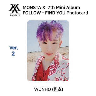 MONSTA X 7th mini album FOLLOW FIND YOU Official Photocard WONHO