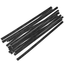 20 PCS 12" Rebar Stakes 3/8" Thick Heavy Duty Ground Anchors for Tents Plants
