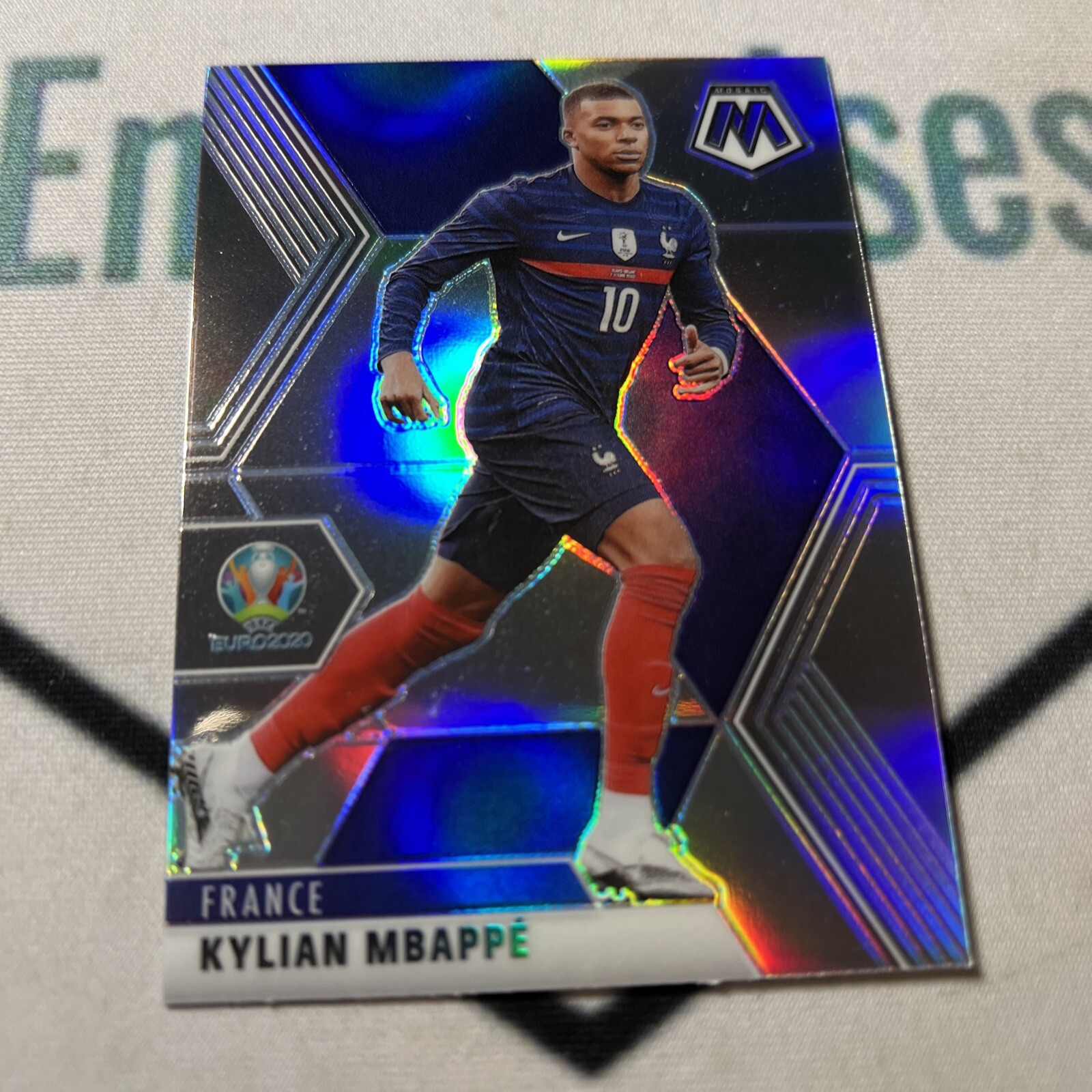 Kylian Mbappe 2021 Panini Mosaic UEFA Euro #112 Silver Holo Prizm France 