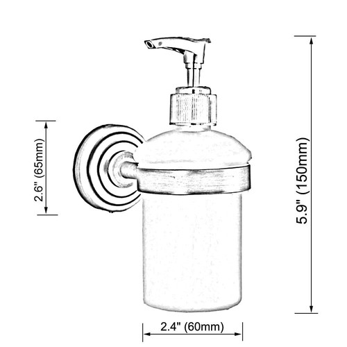 Oil Rubbed Bronze Wall Mount Kitchen&Bathroom Sink Liquid Soap Dispenser Zba957 - Picture 2 of 7