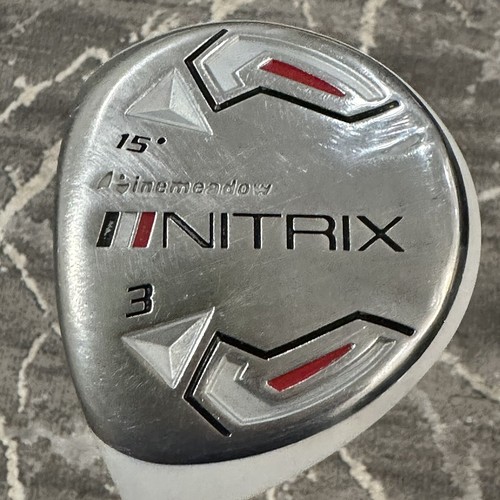 LEFTY Nitrix Pinemeadow 15° 3 Wood Regular Flex Graphite Shaft 43” LEFTY