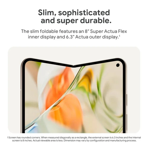 Google Pixel 9 Pro Fold 5G 16/512GB 8.0"OLED 48MP TensorG4 Foldable By FedEx - Picture 4 of 10