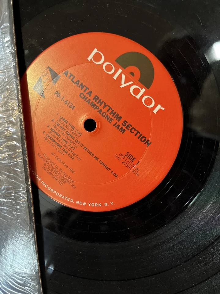 ATLANTA RHYTHM SECTION 1978 "Champagne Jam" LP w Imaginary Lover HYPE STICKER - Image 4 of 4