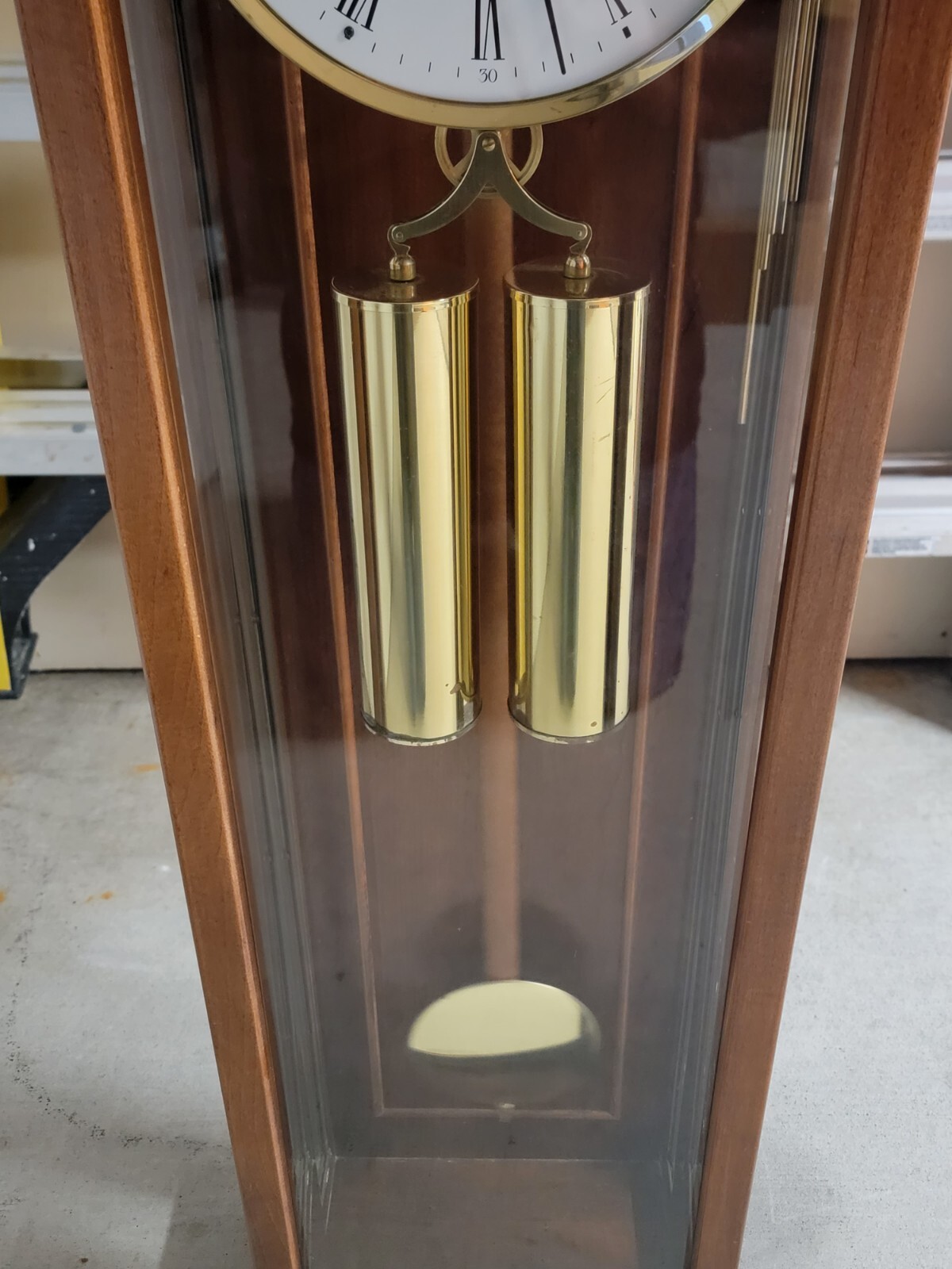 Howard Miller Milan Wall Clock Model 613212 Cherry Wood Cable Drive