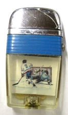 1960's Scripto Vu-Lighter HOCKEY PLAYER cigarette lighter