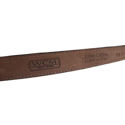 Small WCM New York Croc Brown Italian Calfskin Women display picture 3