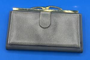 Di Lido Gray Checkbook Secretary Clutch Wallet New in Box Read