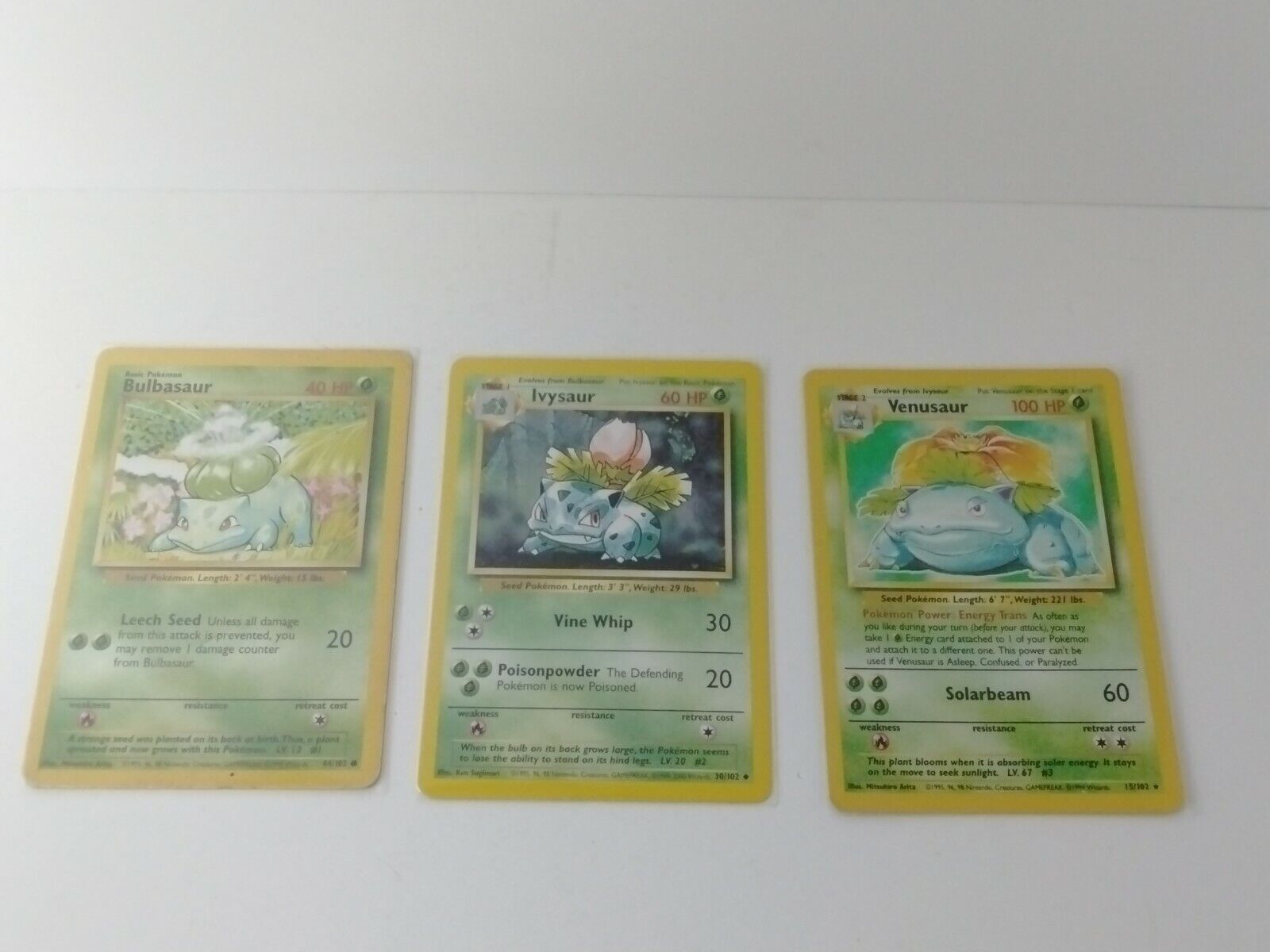 Pokemon Evolution - Bulbasaur (Basic), Ivysaur (Stage 1), Venusaur (St –  Hamdogg's Hobbies