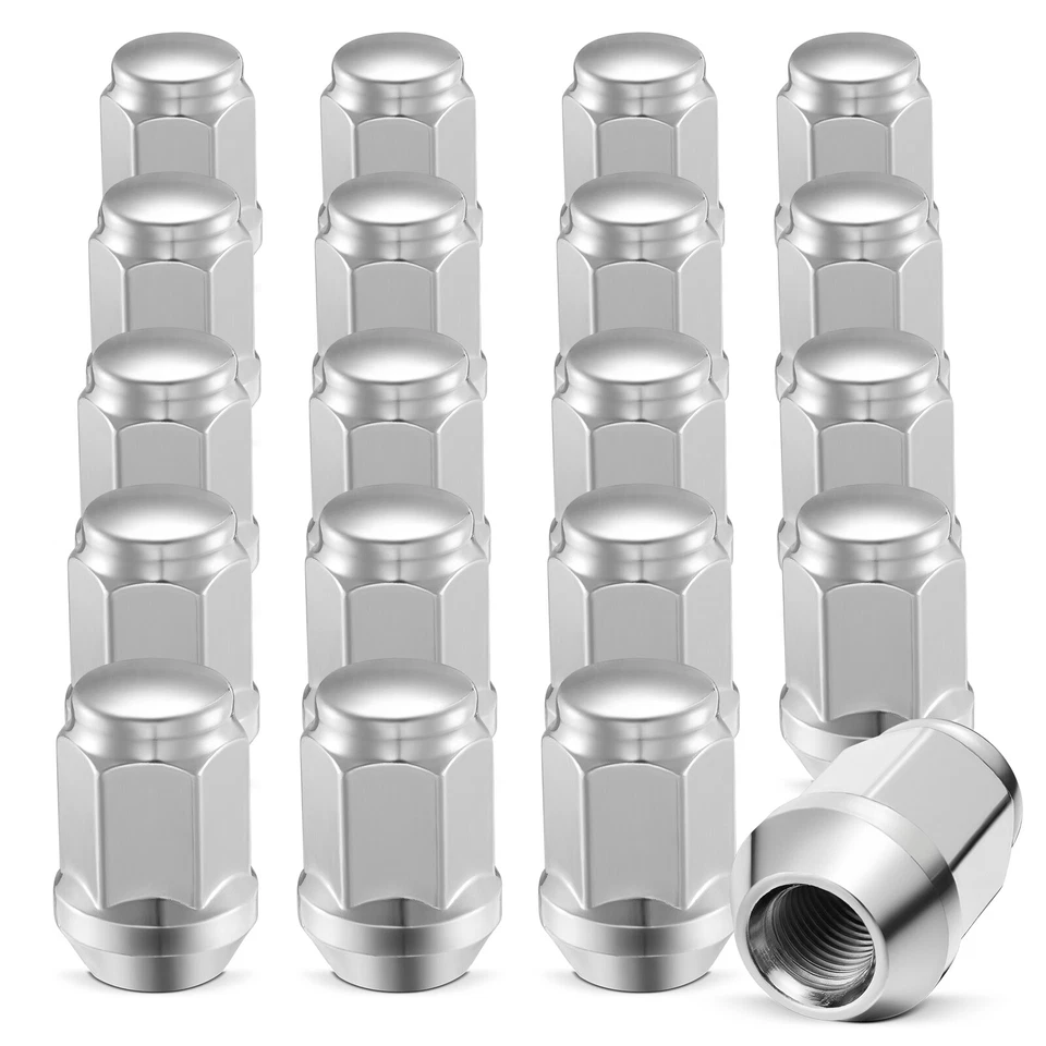 20X Chrome 7/16-20 Acorn Wheel Lug Nut For Chevy Caprice Chevelle Camaro Malibu - Image 4 of 4