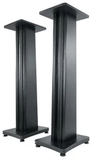 2) Rockville SS36B Black Wood Grain 36" Speaker Stands Fits reProducer REP-EPIC5