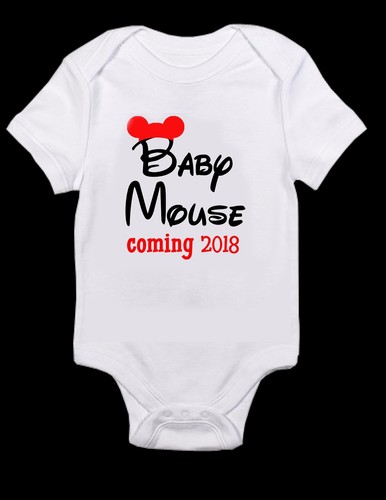 Mickey Mouse, baby shower, T-Shirt, pregnancy announcement, minnie mouse - Picture 1 of 2