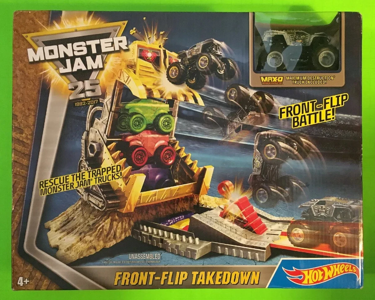 Hot Wheels Monster Jam Front Flip Takedown Play Set 