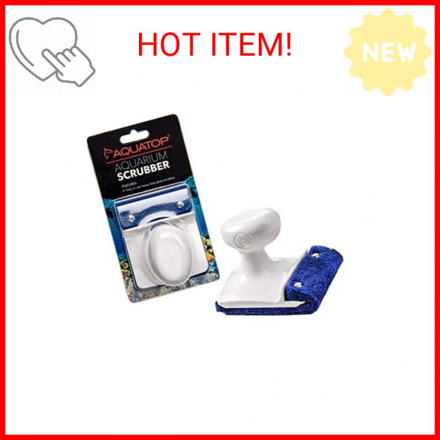 Aquatop AASC-01 Padded Glass Aquarium Scrubber for Tough Algae Removal