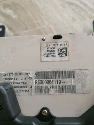 Renault Clio 2002 1.2 Speedometers P8200261119/216719342/NS0216397
