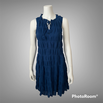 Max Studio Cobalt Blue Sleeveless Dress w/Tie Front detail size M NWT | eBay