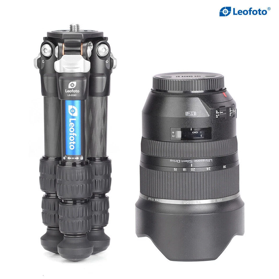 Leofoto LS-223C Table-Top/Mini Tripod Carbon Fiber f Camera w case USA Warranty - Image 3 of 4
