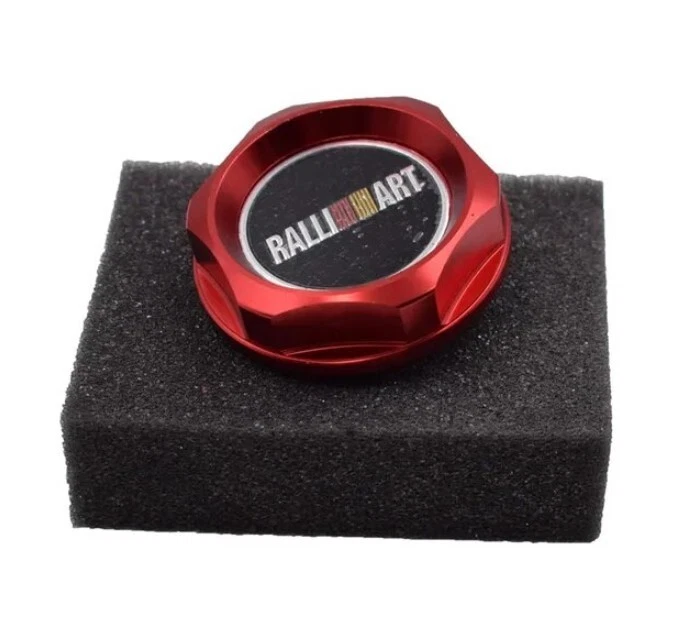 Ralliart Engine Oil Cap Red for Mitsubishi Lancer Ralliart Evolution EVO - Image 3 of 3