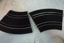 Slot Car Track 4.5" Across 2" Distance Between Wheel Grooves Interlocking Pieces