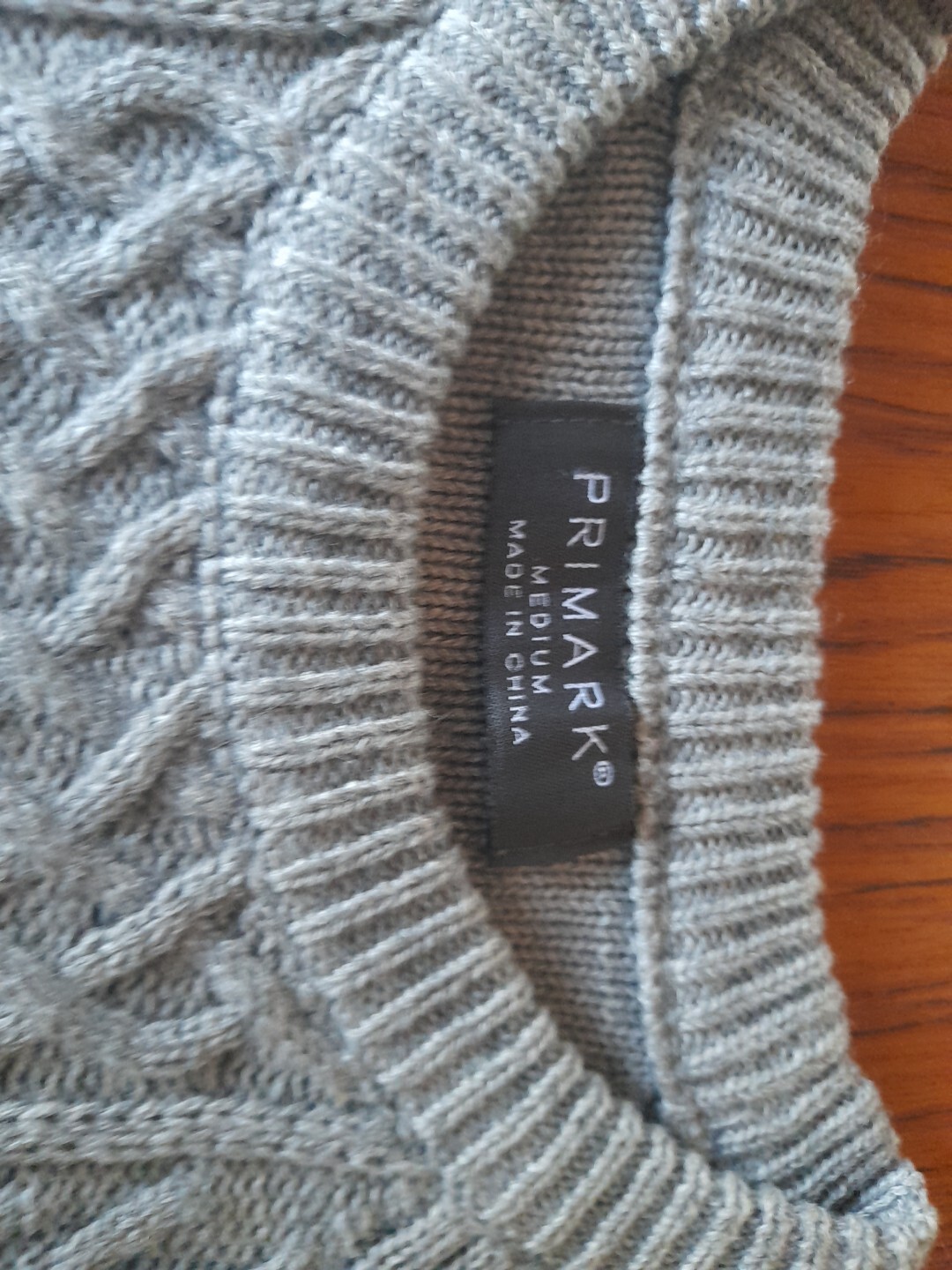 Grey Jumper , Primark , Mens Medium.  Bag AK5 image 3