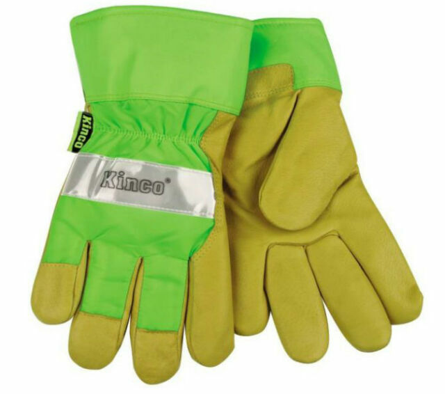 green winter gloves